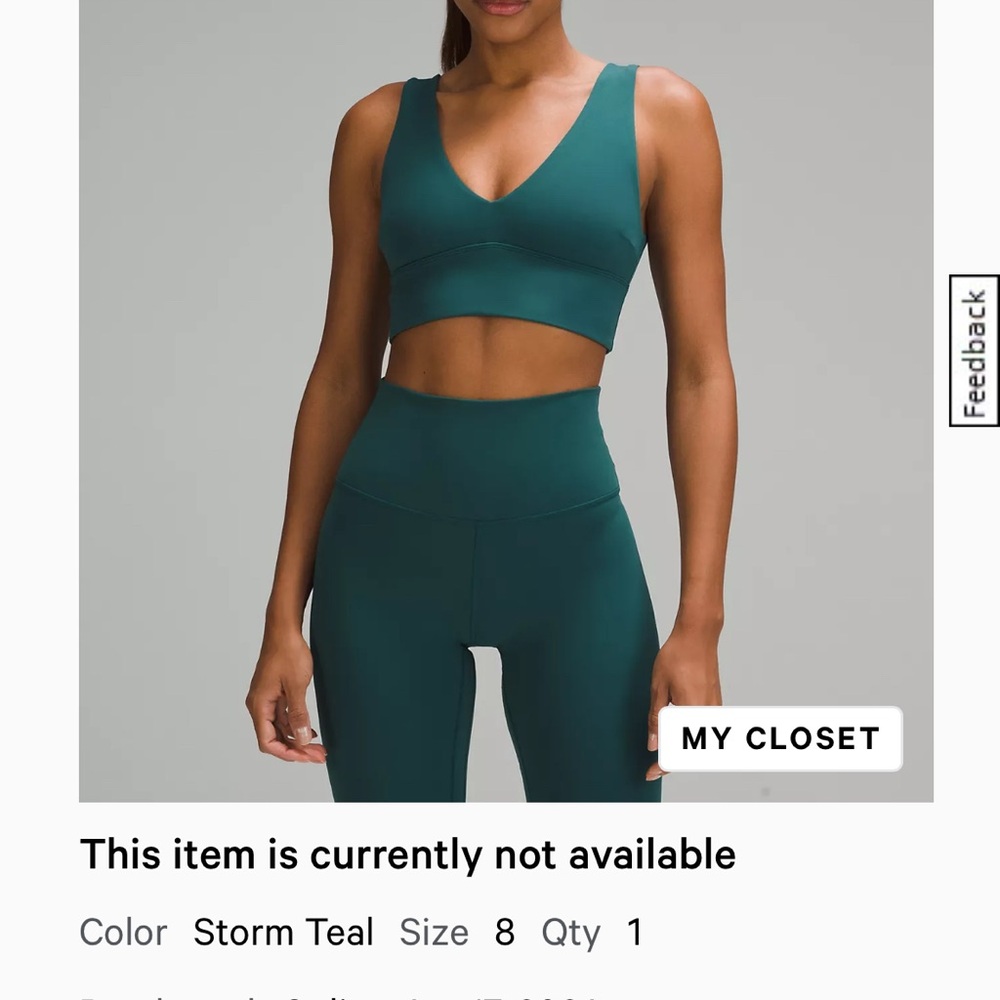 lululemon Align V-Neck Bra, C/D Cup